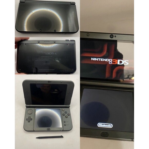 "New" Nintendo 3DS XL Handheld System - Black Tested Authentic W Charger + Pen - Picture 1 of 5